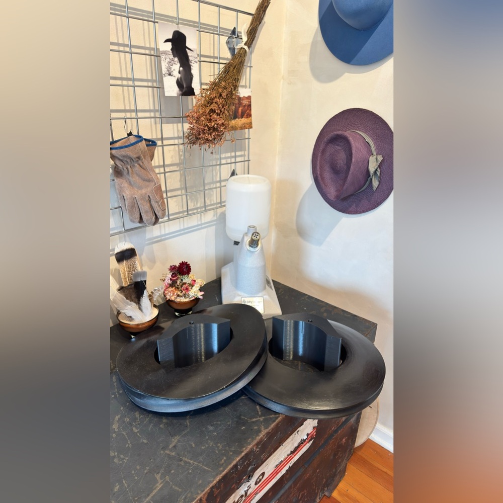 Custom Millinery Flanges and Stand